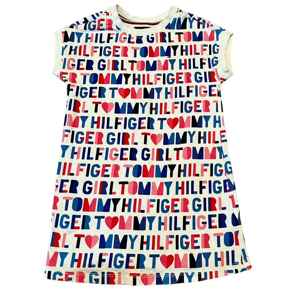 Tommy Hilfiger White dress with Red and Blue Accents
